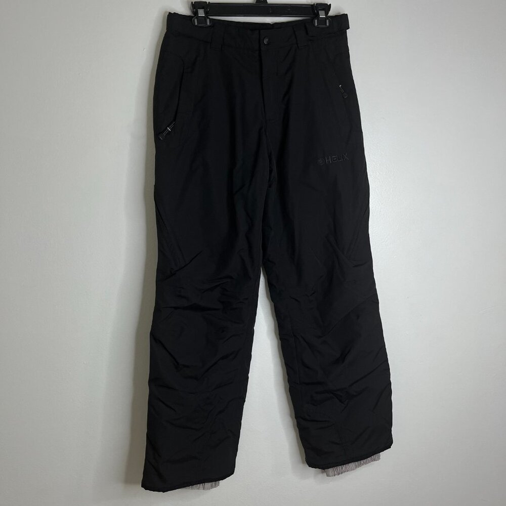 Helix Mens Snowboarding Pants Black Bottoms Winter Sz M